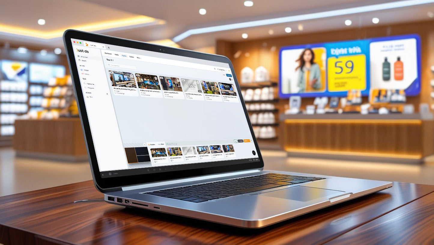 Just.DS Digital Signage Media Player - Includes 12 month subscription to Just.DS