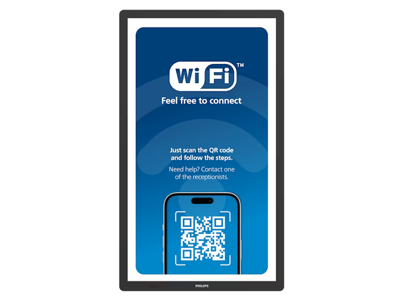 Philips 25" Tableaux Android 11 E-Paper Digital Signage Display