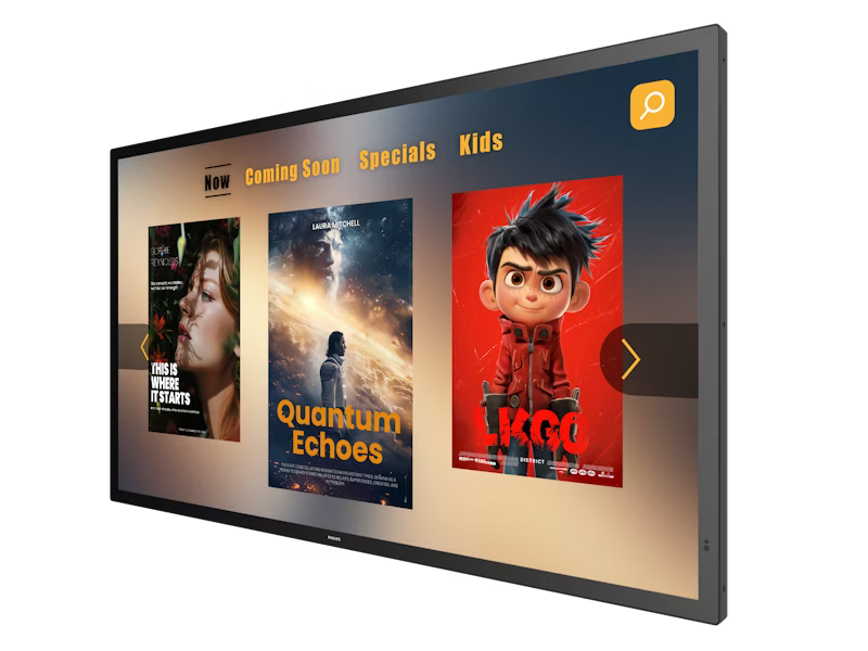 Philips 55" T-Line Android 13 PCAP 10-Touch Interactive Display