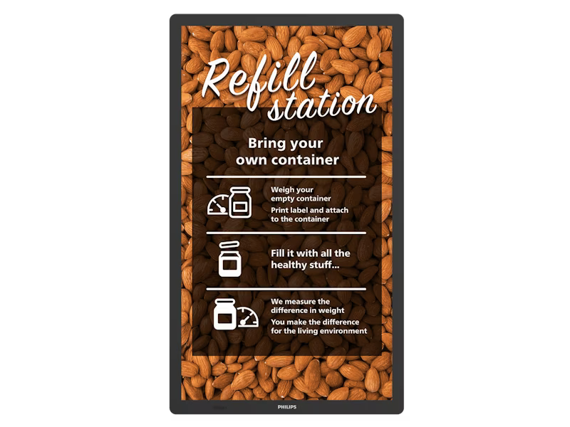Philips 25" Tableaux Android 11 E-Paper Digital Signage Display