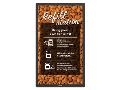 Philips 25" Tableaux Android 11 E-Paper Digital Signage Display